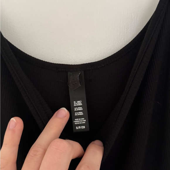 SKIMS Black Ribbed Maxi Dress - Picture 2 of 4